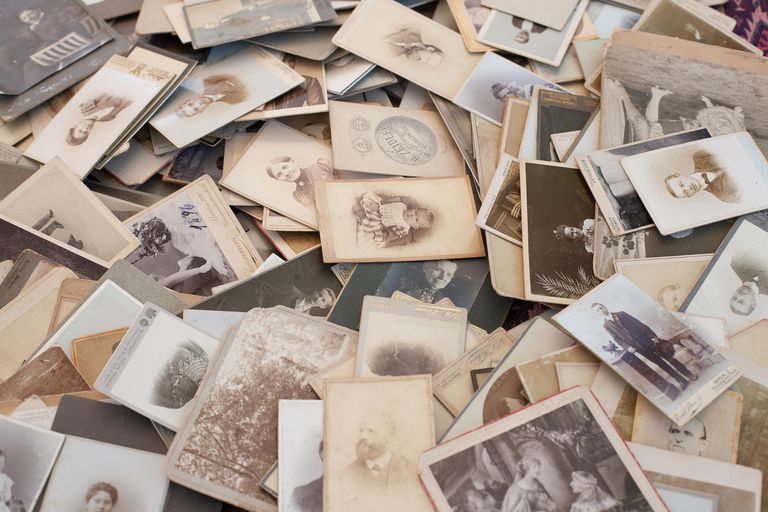 pile of old photographs